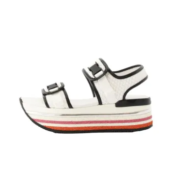 HOGAN Maxi H222 One Strap Sandals 7cm Women's White