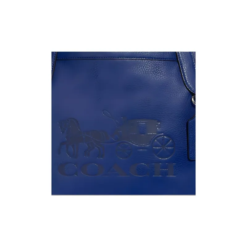 COACH Recycled Tote Leather Tote Bag Shopping Bag Shoulder Bags Women's Blue-3