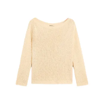 Massimo Dutti Knitwear Women's Beige Yellow
