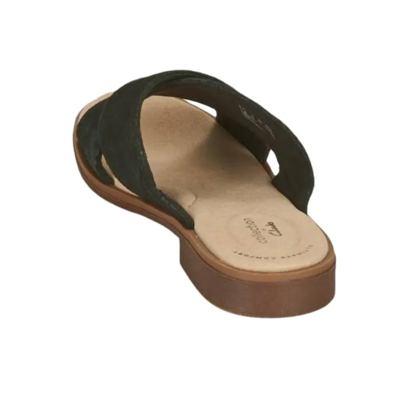 Clarks Composite Sole Slip Resistant Slide Slippers Women's Black-5