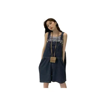 Ordifen Denim Shorts Women's Dark Blue