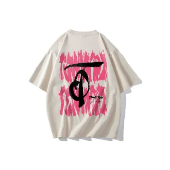 TONYKRZ T Shirts Unisex Light Beige Apricot