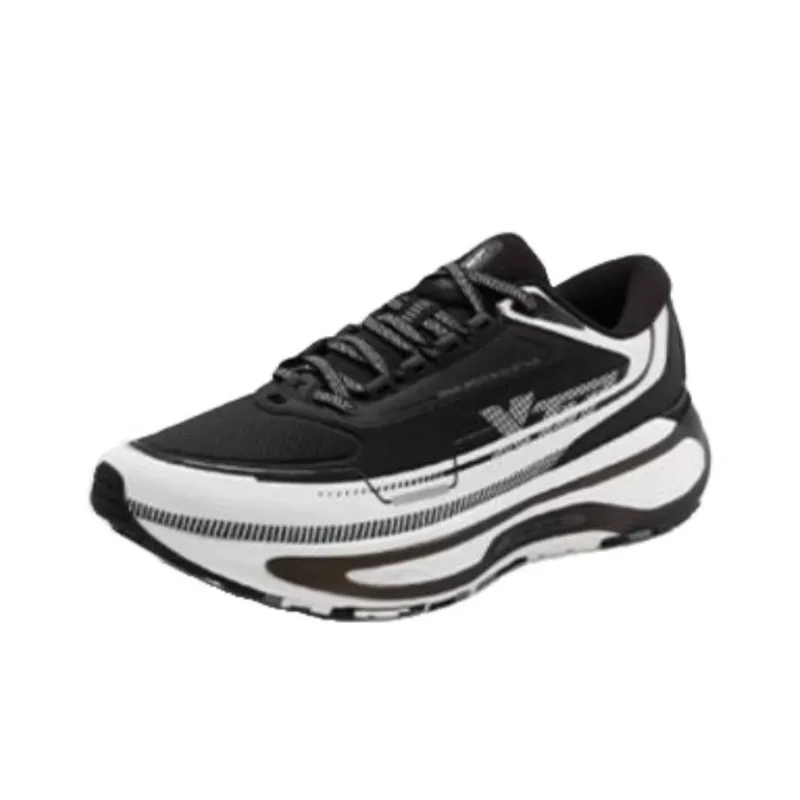 XTEP Starburst Shock Absorbers Rebound Low Top Running Shoes Men's Black White-1