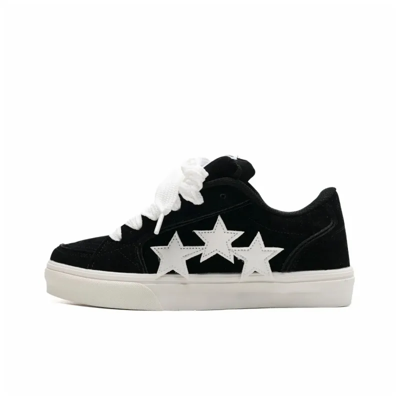 T628 Stars Puffy Shoes Slip Resistant, Abrasion Resistant, Lightweight Low Top Skateboard Shoes Unisex-97