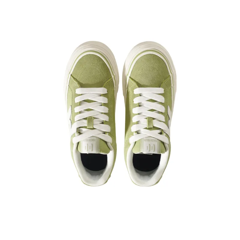 Ollieskate Wear resistant And Lightweight Low Top Skateboard Shoes Unisex Light Green-3