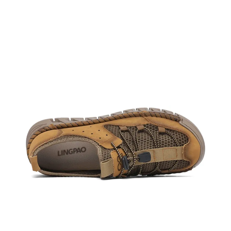 LINGPAO Abrasion Resistant Breathable Slip Resistant Low Top Casual Shoes Men's-12
