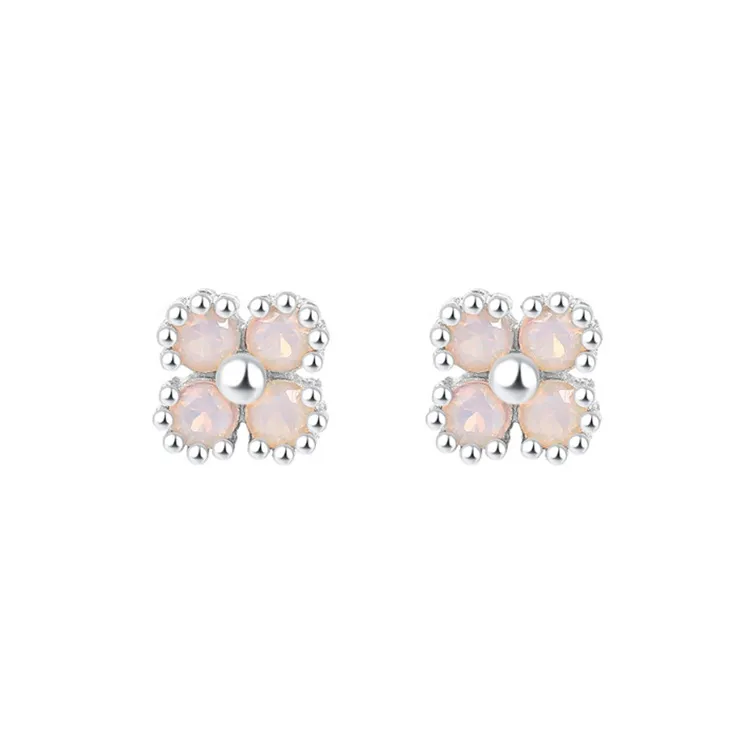 TAOHUAZHAOZHAO S 999 Fine Silver Stud Earrings Women's-0
