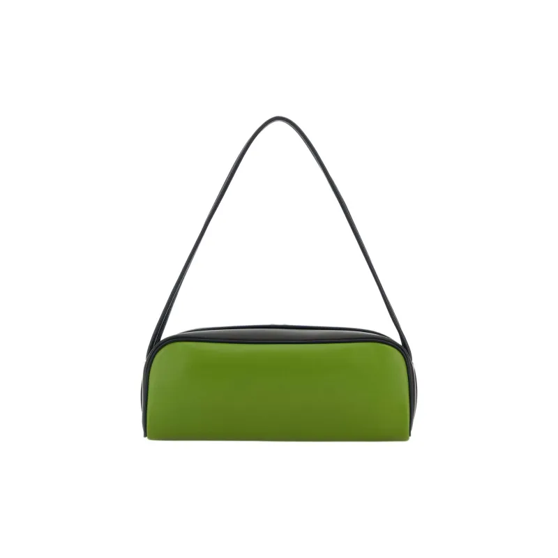 PRADA Calfskin Shoulder Bag Women's Green-2