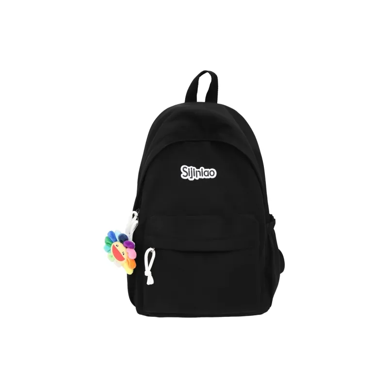 AIBAG Nylon Backpack Unisex White/Black/Blue/Pink-7