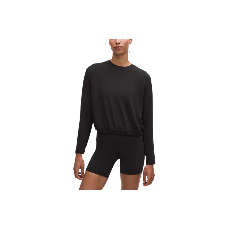 Lululemon Long Sleeve Jersey Training Elastic Hem Shirt Women's-0