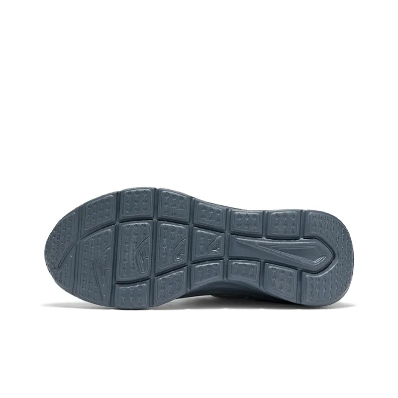 Binary Cushioning Rebound Lightweight Breathable Slip Resistant Low Top Running Shoes Men's Microchip Gray-3
