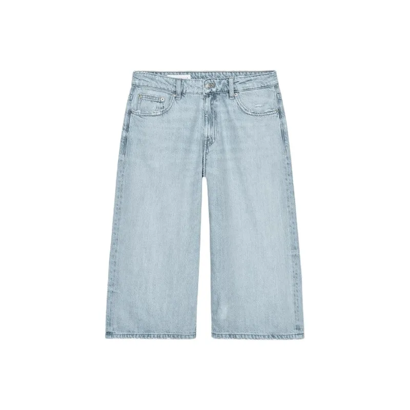 ZARA Denim Shorts Women's Light Blue-0
