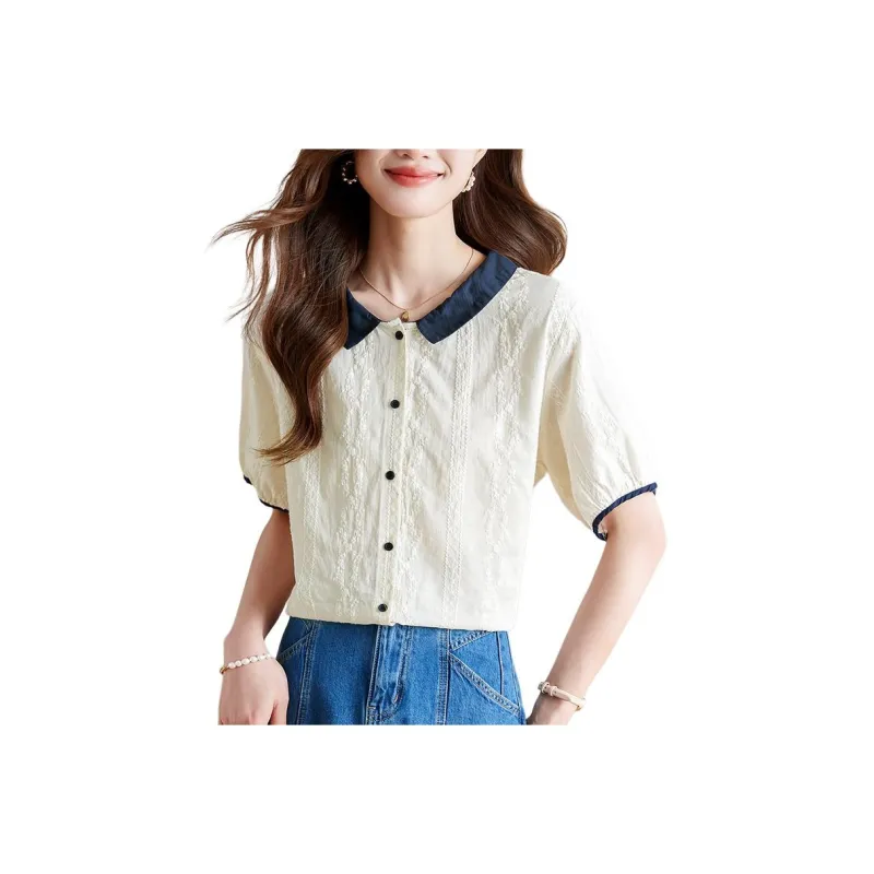 X MOOM Shirts Women's Beige-0