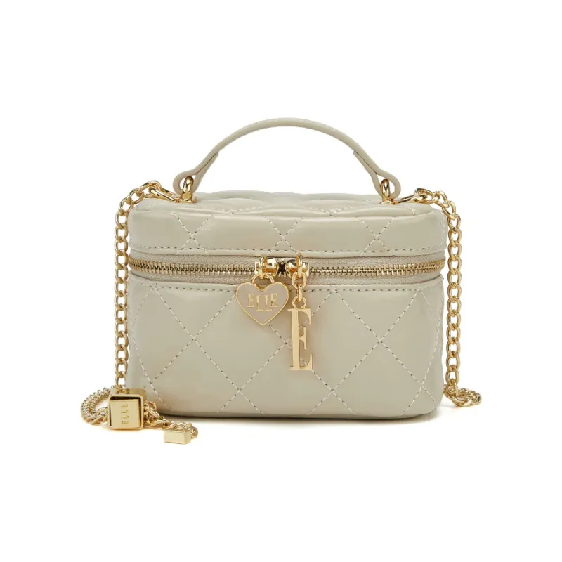 ELLE Split Cow Leather Handbag Regular Women's Multicolor-10