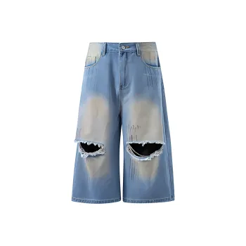 ZYKY Denim Shorts Unisex Blue