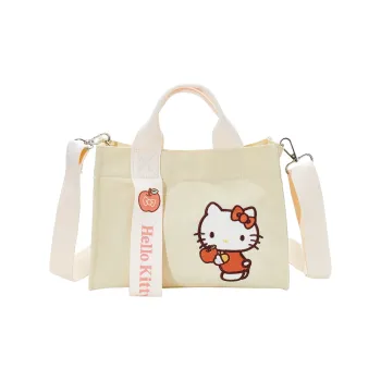 Sanrio Hello Kitty, Collaboration Polyester Shoulder Bag, Crossbody Bag, Handbag Women's Beige