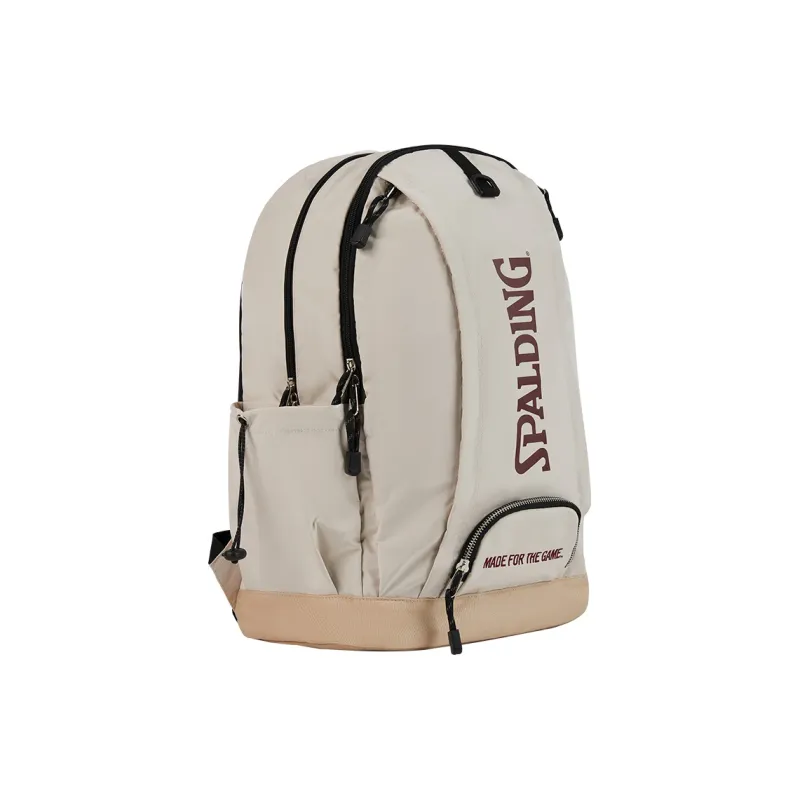 SPALDING Polyester Backpack Unisex Ivory-1