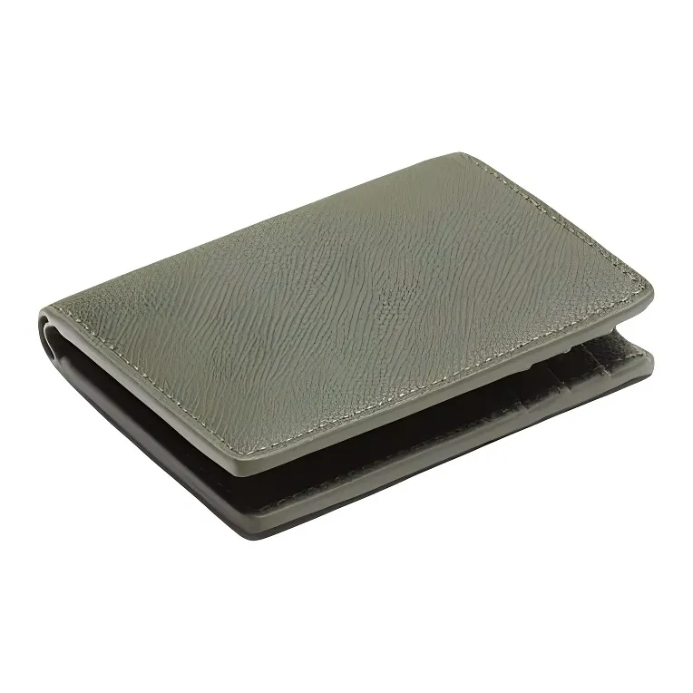 ZARA PU Card Holder Regular Men's Green-1