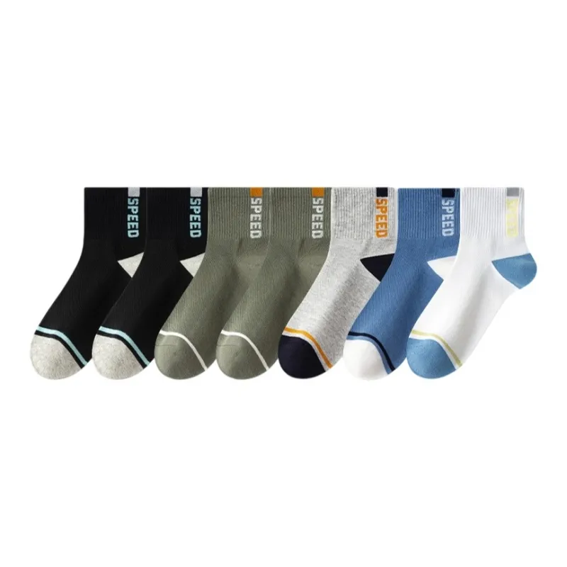7 SEVFUN Mid Calf Socks Men's Combo Set-24