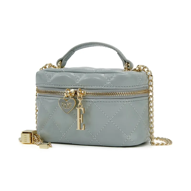ELLE Split Cow Leather Handbag Regular Women's Multicolor-1