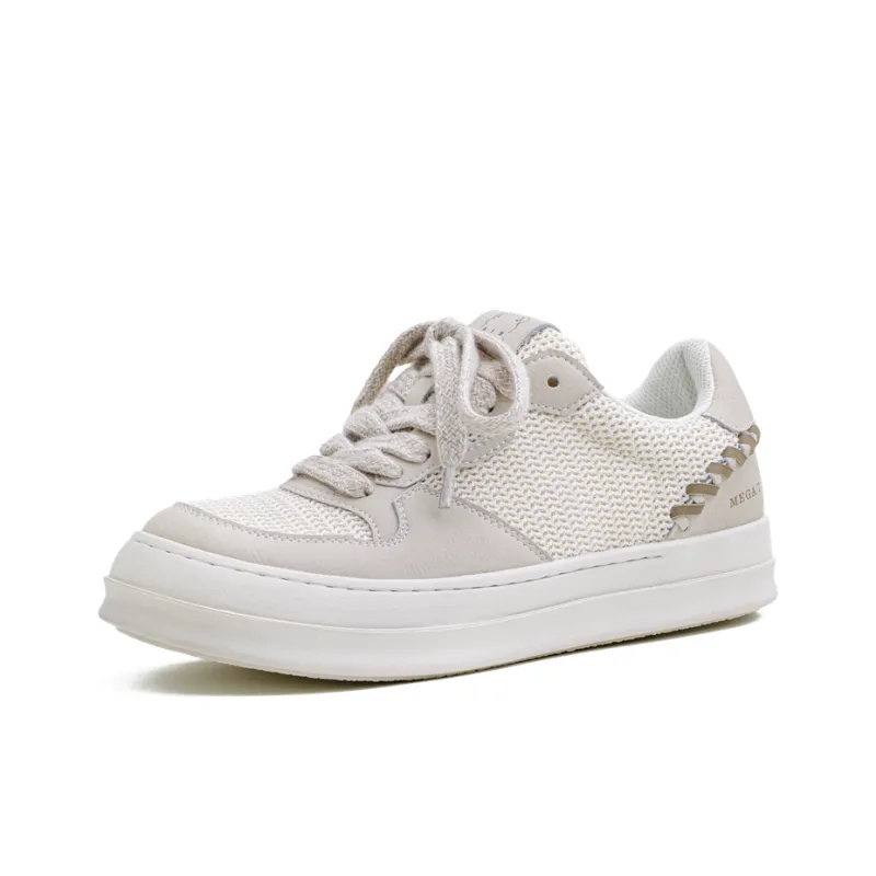 MADEN Low Top Skateboard Shoes Men's White-1