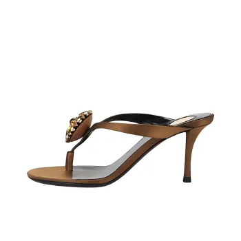 SAINT LAURENT Flip Flops 9cm Women's Brown