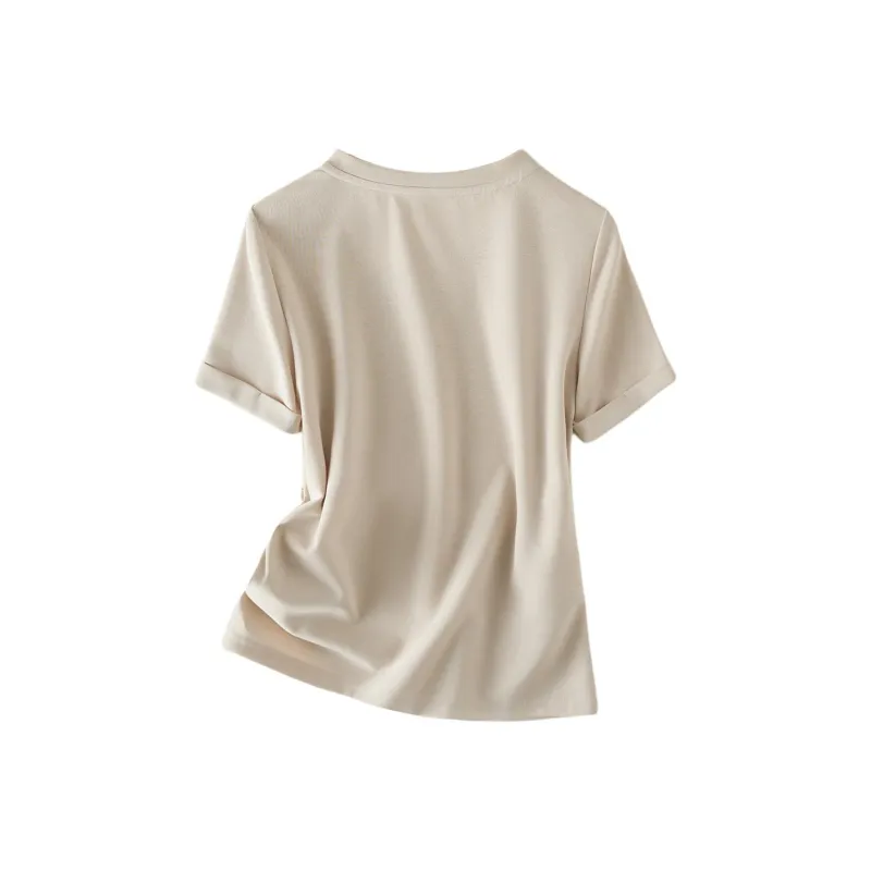 IHIMI T Shirt Women's Gray Beige-1