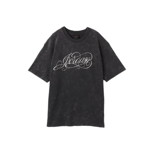 Jordan GFXAS WJ SS OS SWCRYSTL T Shirt Unisex Gray