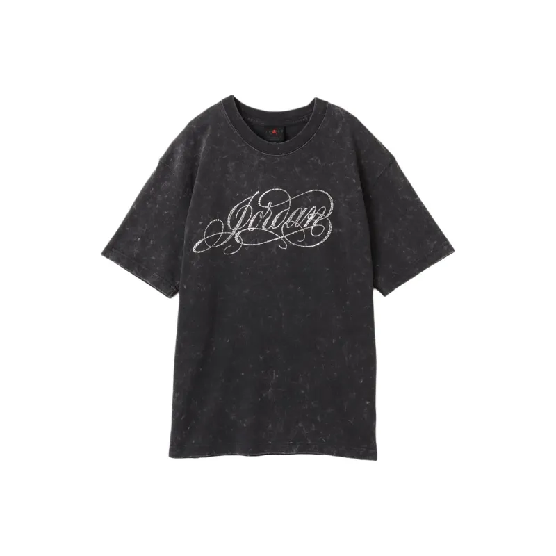 Jordan GFXAS WJ SS OS SWCRYSTL T Shirt Unisex Gray-0