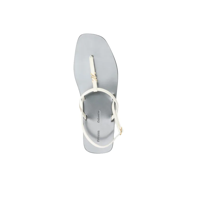 PROENZA SCHOULER Monogram One Strap Sandals Women's Beige-4