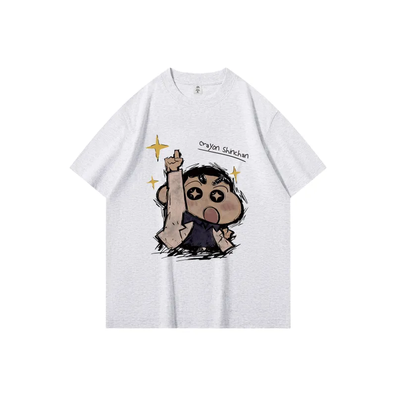 Crayon Shinchan Short Sleeved T Shirts Unisex-12