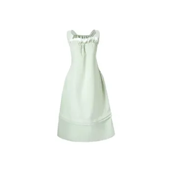 Mu Xiao Xin Slip Dresses Women's Light Green