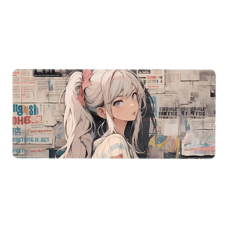 DANYIN Extra Large Vintage Girlish Computer Keyboard Pad Anime Mouse Pad Esports Gaming Table Mats For Men Mouse Pads-3