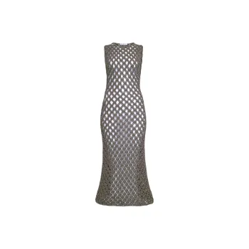 Alaia SS25 Sleeveless Dress Women's Taupe