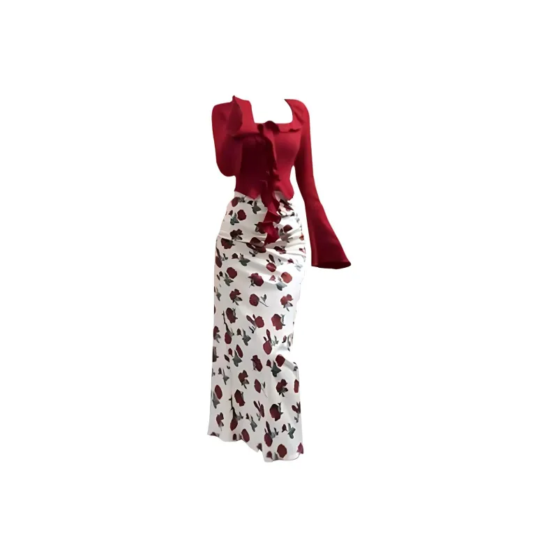 IQC Two Piece Skirt Sets Women's-0