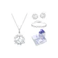 Floral Butterfly Dream Shadow Necklaces+Bracelets+Stud Earrings