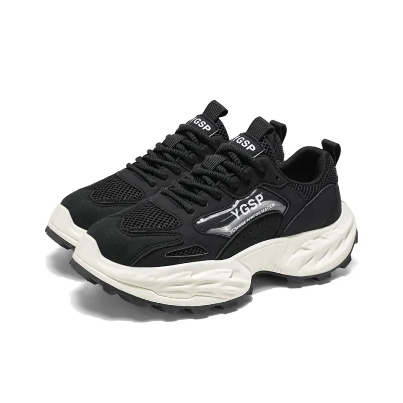 ROBINHOOD Slip Resistant, Abrasion Resistant, Breathable, Lightweight Low Top Chunky Sneakers Men's Box Included-3