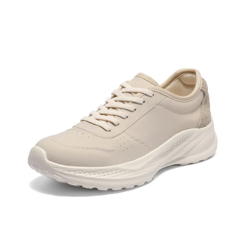 BELLE Casual Shoes Women's Low Top Apricot White Base, Apricot Yellow Base-1