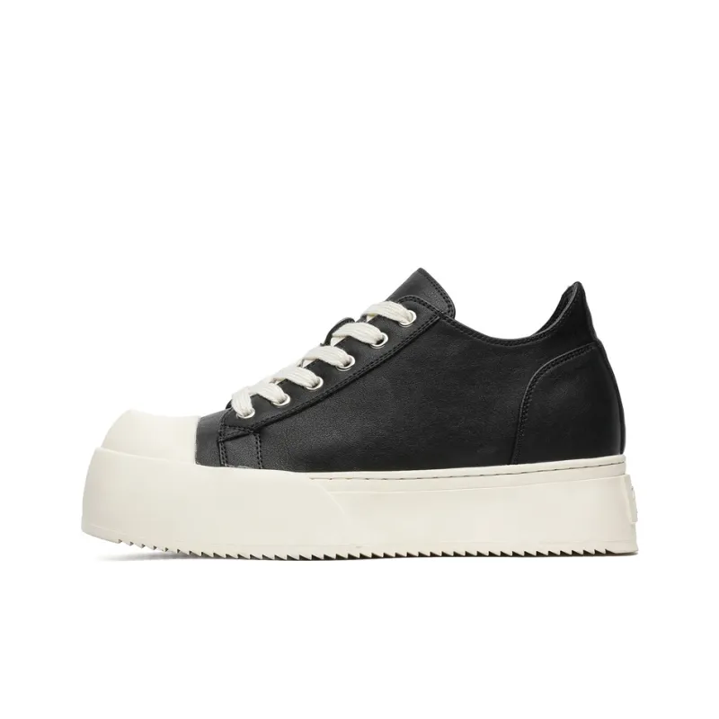 XIAOTOULANG Low Top Skateboard Shoes Unisex Black-0