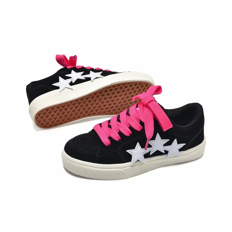 OAOQ Slip Resistant Cushioning Abrasion Resistant Lightweight Breathable Low Top Skateboard Shoes Unisex-33