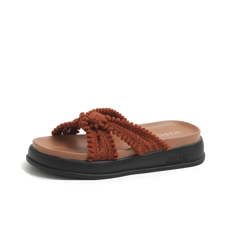 NUNZ Rubber Sole Quick Dry Slide Slippers Women's-1