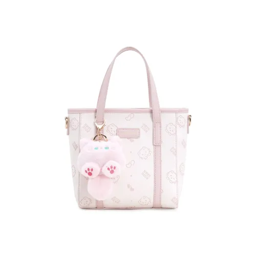 ROSEDAWN PU Basket Bag, Shoulder Bag, Handbag Women's White