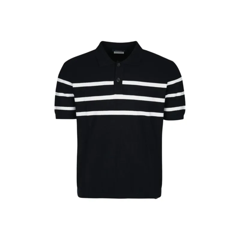 Paul & Shark Striped Cotton Polo Shirt-0