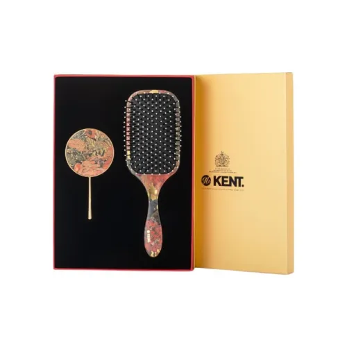 Kent Classical Style Print Air Cushion Massage Comb Gift Box Set Make Up Mirrors Portable Scalp Soothing