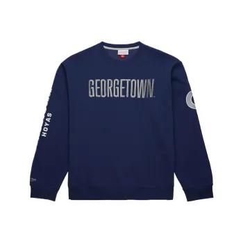 Mitchell & Ness Georgetown Hoyas There & Back Sweatshirt Men's Marine Blue