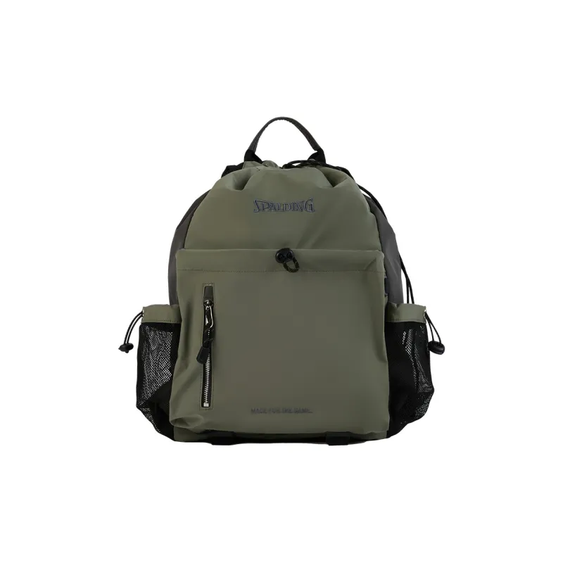 SPALDING Polyester Backpack Unisex Olive Green-0