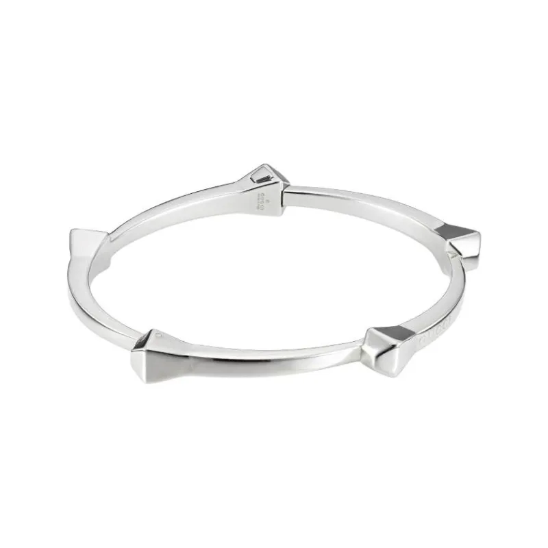 GUCCI 925 Sterling Silver Bangles Women's Silver-1