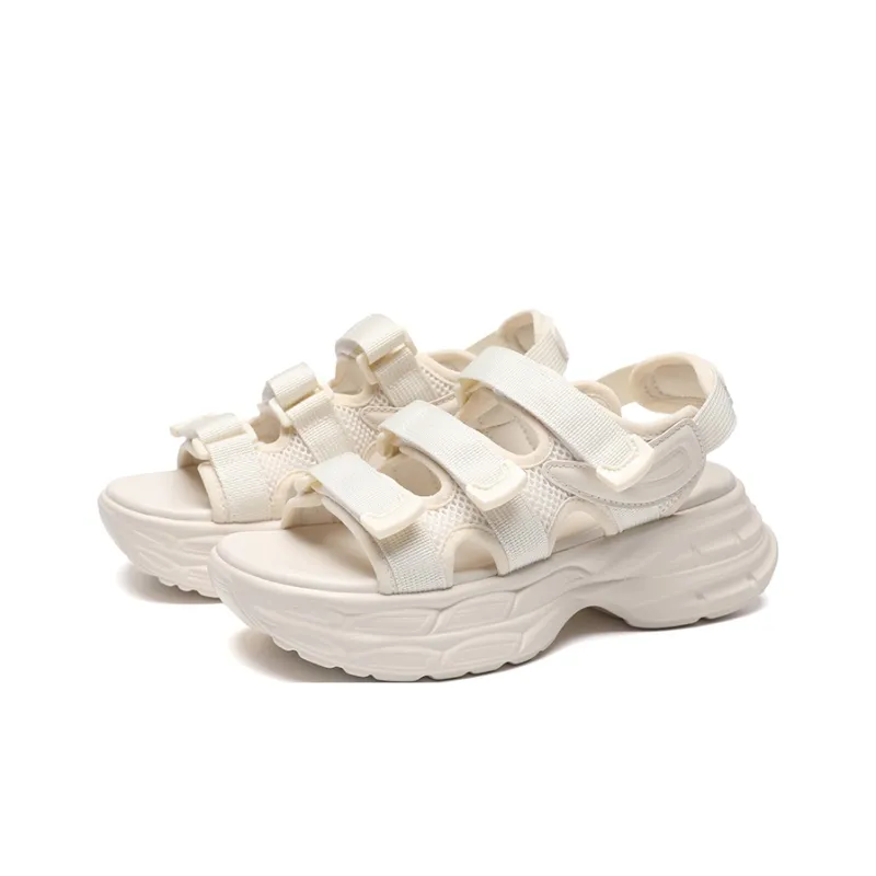 ZHR Beach Sandals Women's Beige, Black-1