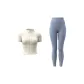 Ivory White+Gray Lake Blue