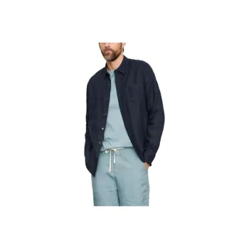 VINCE Shirts Men Marine Blue